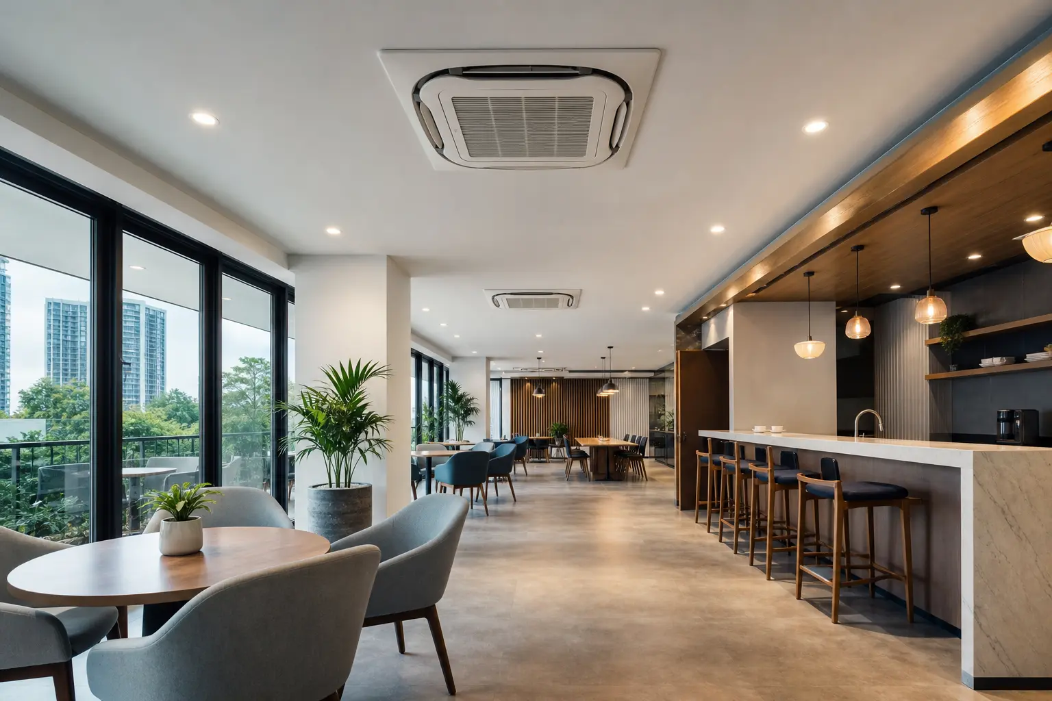 Commercial air conditioning maintenance for an office building in Dasmariñas, Cavite