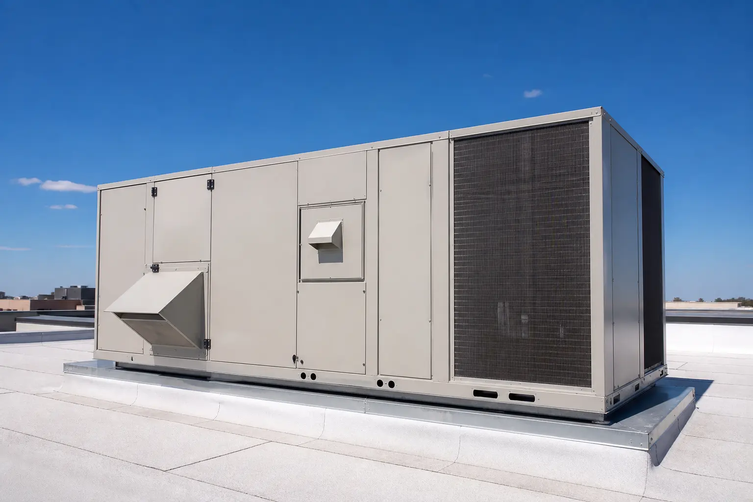 Package unit air conditioning system on a commercial building in Dasmariñas, Cavite