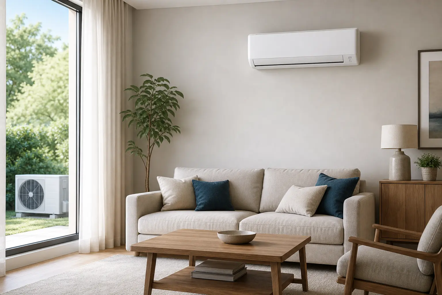 Split type air conditioning unit in a home in Dasmariñas, Cavite
