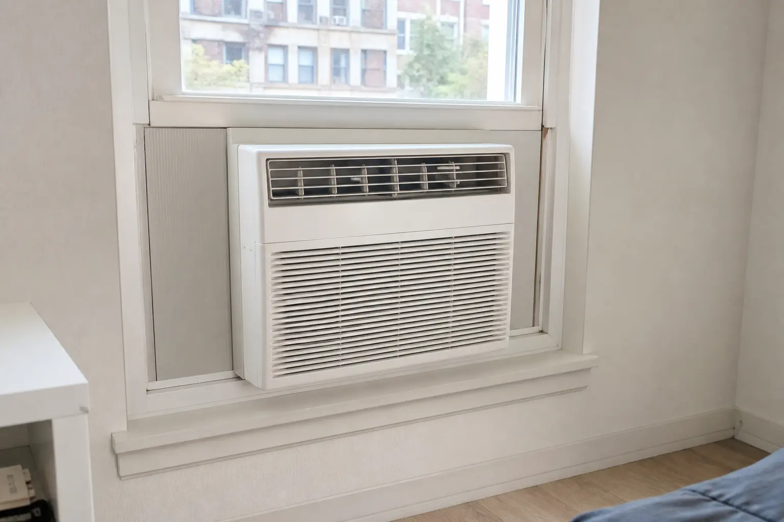 Window type air conditioner installed in an apartment in Dasmariñas, Cavite