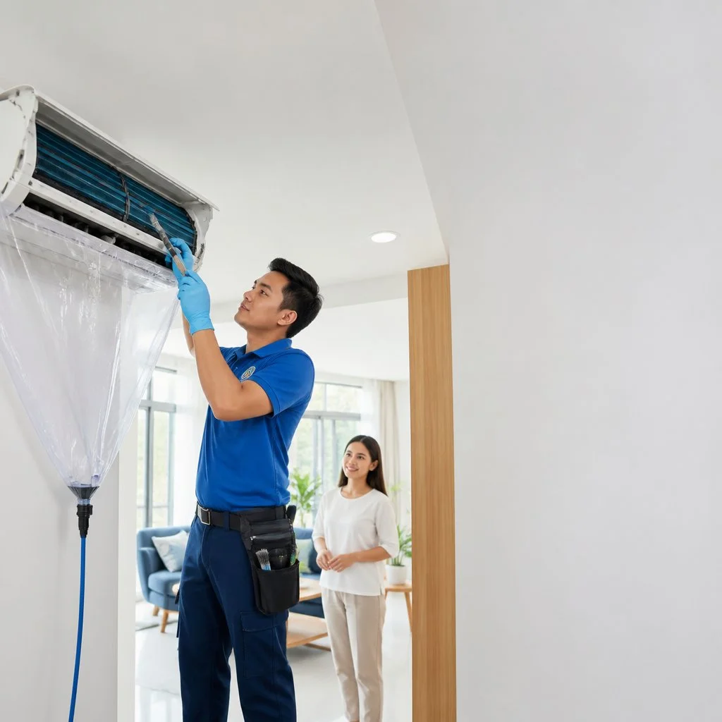 Experienced air conditioning technician delivering reliable aircon services in Dasmariñas, Cavite